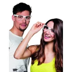 4 Paires De Lunettes Blanches Type Intello