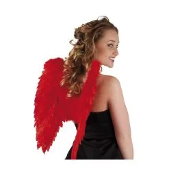 Ailes D'ange Rouges En Plumes