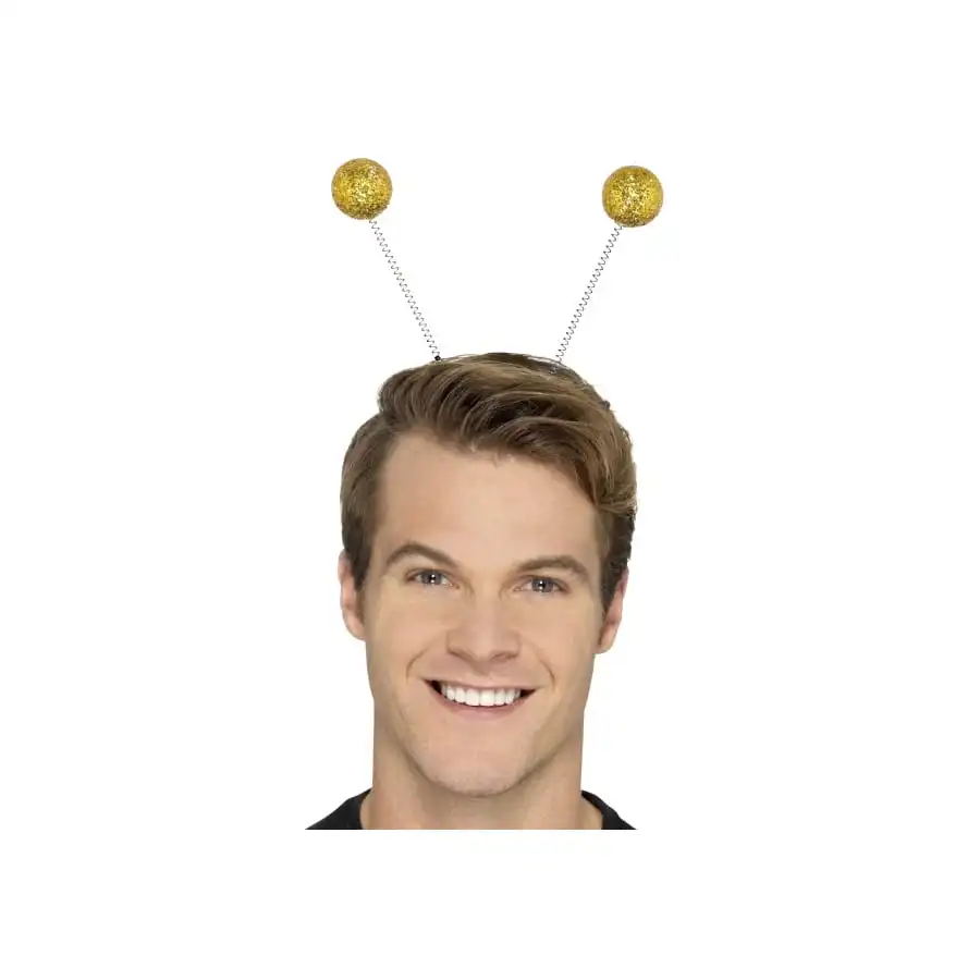 Antennes Boules Dorées Avec Paillettes – Image 2
