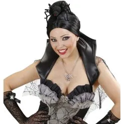 Araignée Noire De 25cm Sur Pince à Cheveux