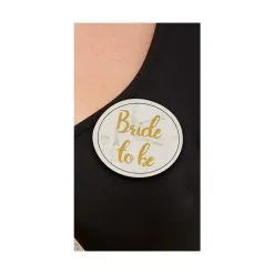Badge Bride To Be Et 4 Badges Bride Tribe Blanc Or