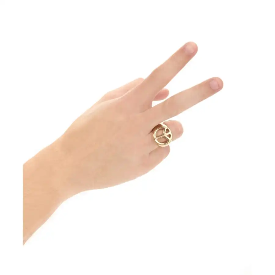 Bague Dorée Peace And Love – Image 2