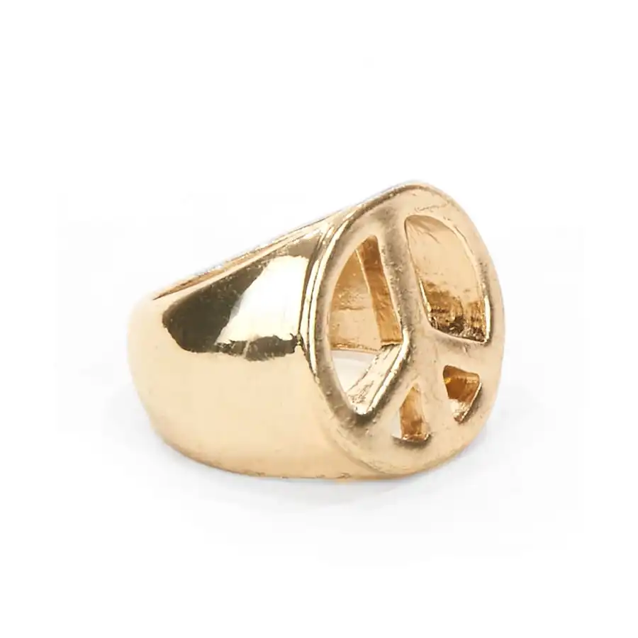 Bague Dorée Peace And Love – Image 3