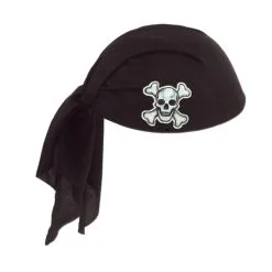 Bandana De Pirate Noir Tête De Mort