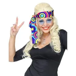 Bandeau Bleu Motifs Années 70