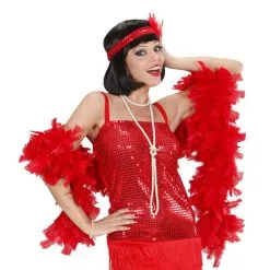 Boa Rouge Uni De 180cm