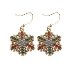 Boucles D Oreilles En Forme De Flocons De Neige