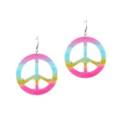 Boucles Peace And Love Dégradé De Couleurs