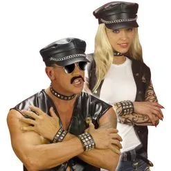 Bracelet Clouté Trois Rangs En Similicuir