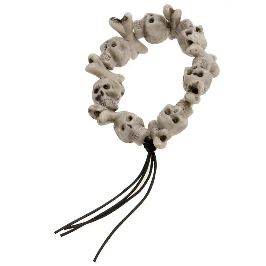 Bracelet Tetes De Mort Et Os – Image 2