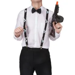 Bretelles Noires Imprimé Revolver