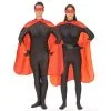 Cape, Manchettes Et Masque Rouge Pour Homme