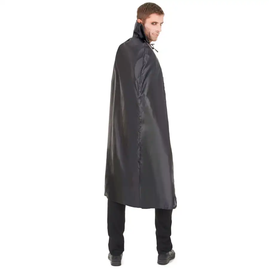 Cape Noire De Dracula Pour Adulte – Image 2