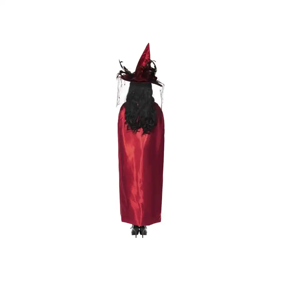Cape Réversible Noire Rouge Pour Femme – Image 3
