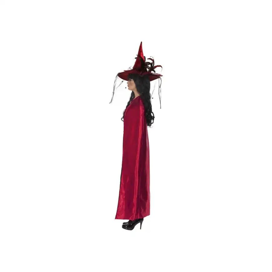 Cape Réversible Noire Rouge Pour Femme – Image 2