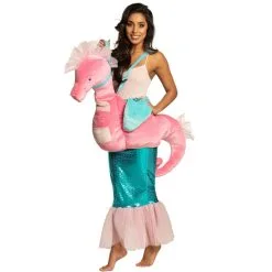 Carry Me De Sirène à Dos D'hippocampe Rose