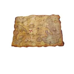 Carte Au Trésor, 29 X 45 Cm