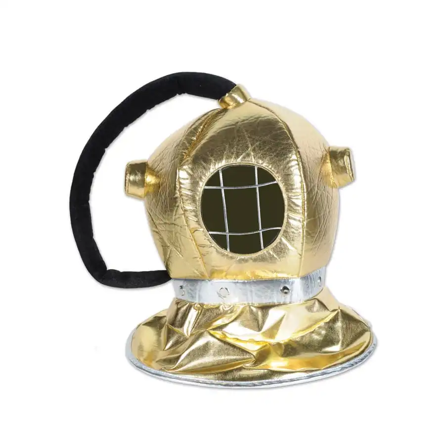 Casque De Plongeur Sous Marin Doré