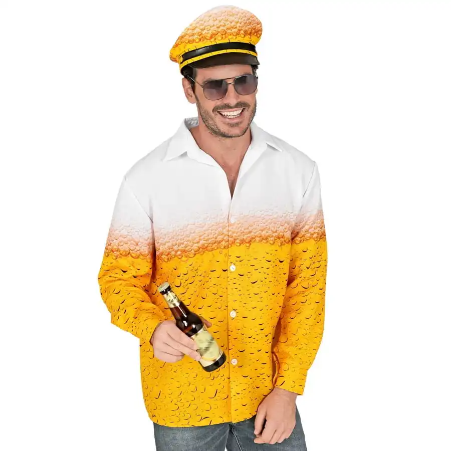 Chemise Bière Avec Chapeau, Pour Adulte – Image 2