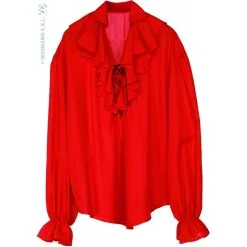 Chemise époque Femme De Pirate Rouge