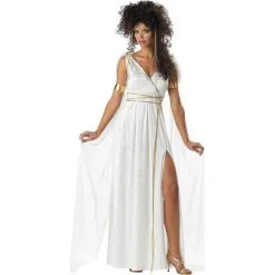 Coiffe Et Robe Blanche Athénienne Pour Femme