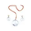 Collier, Boucles D'oreilles Peace And Love Argent