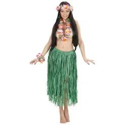 Collier, Couronne Et Bracelet Hawaïen