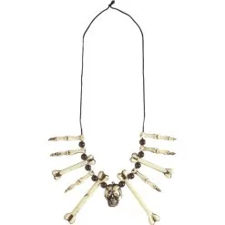 Collier Décoré Os Et Tête De Mort