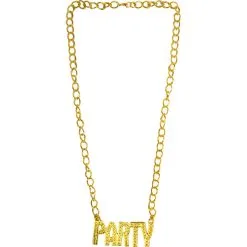 Collier Doré Avec Pendentif PARTY