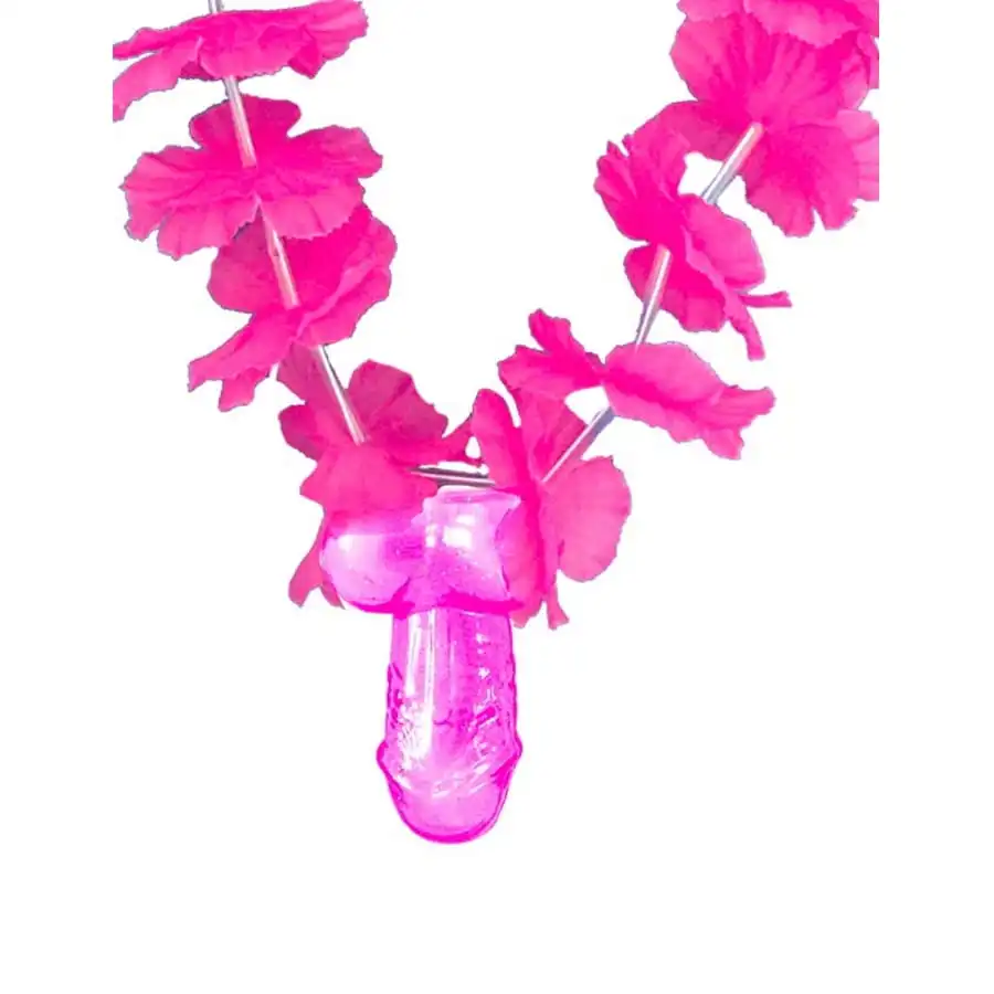 Collier HawaĂŻen Avec Pendentif Zizi Rose, Adulte