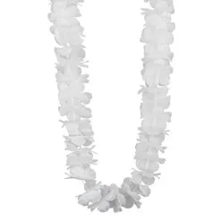 Collier Hawaïen Blanc Uni