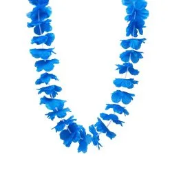 Collier Hawaïen Bleu Uni