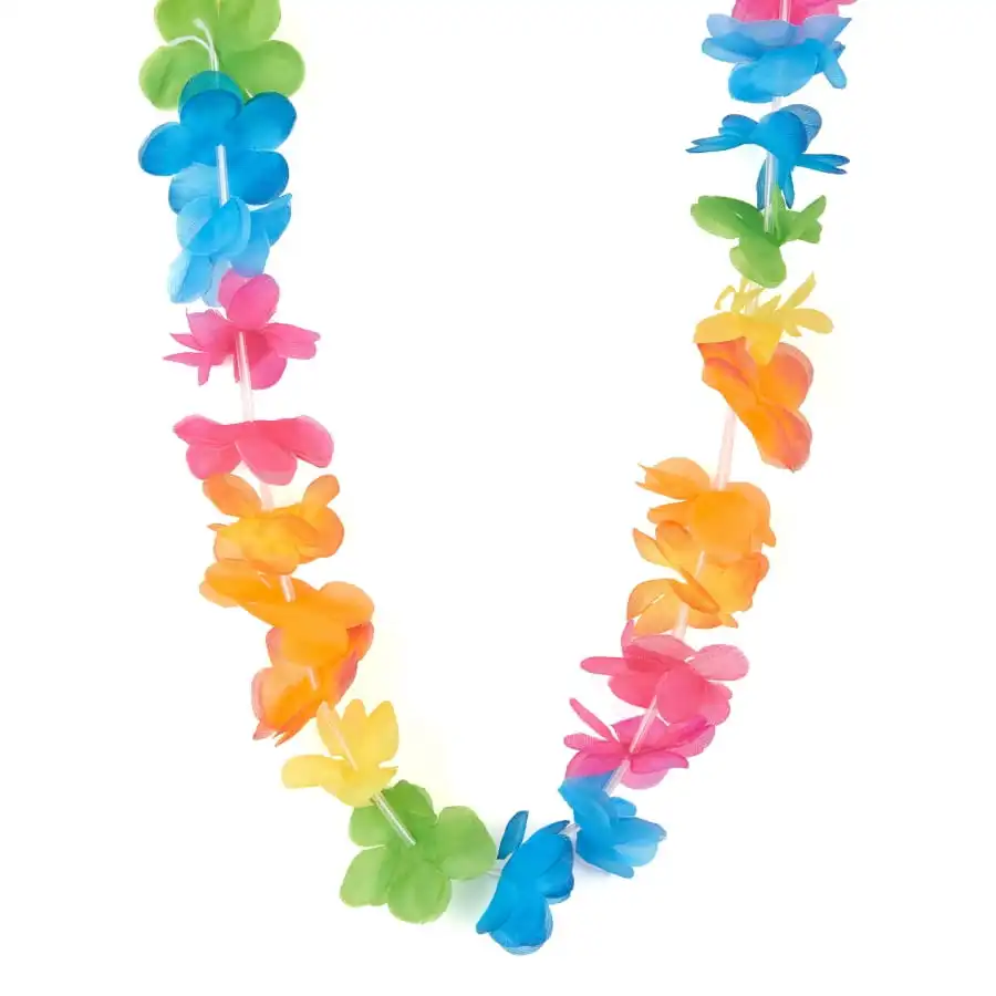 Collier HawaĂŻen Multicolore En Tissu