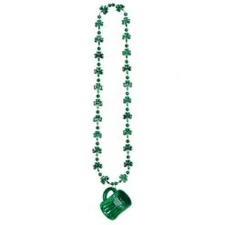 Collier St Patrick Avec Pendentif Chope De Bière