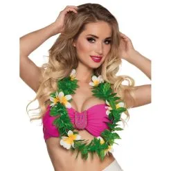 Collier Tahitien Avec Fleurs De Tiaré Pour Adulte