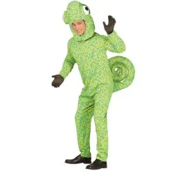 Combinaison De Caméléon Vert Pour Adulte
