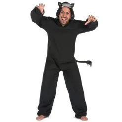 Combinaison De Panthère Noire Avec Capuche, Homme