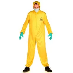 Combinaison Jaune Anti Contamination Pour Adulte