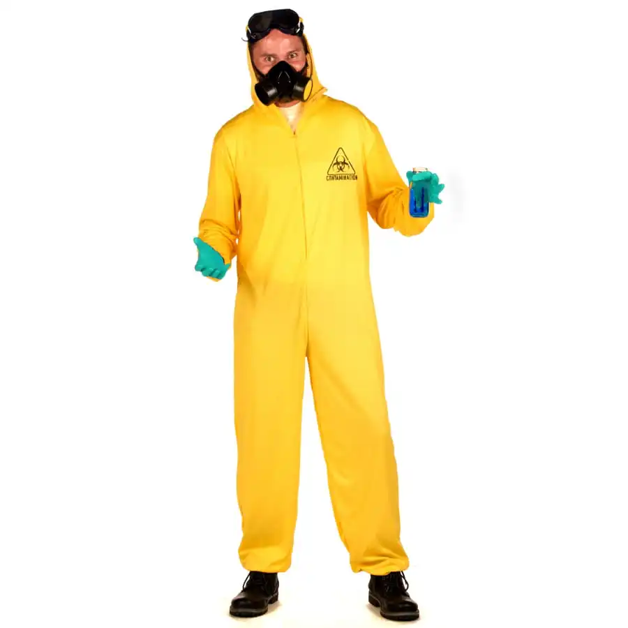 Combinaison Jaune Anti Contamination Pour Adulte – Image 3