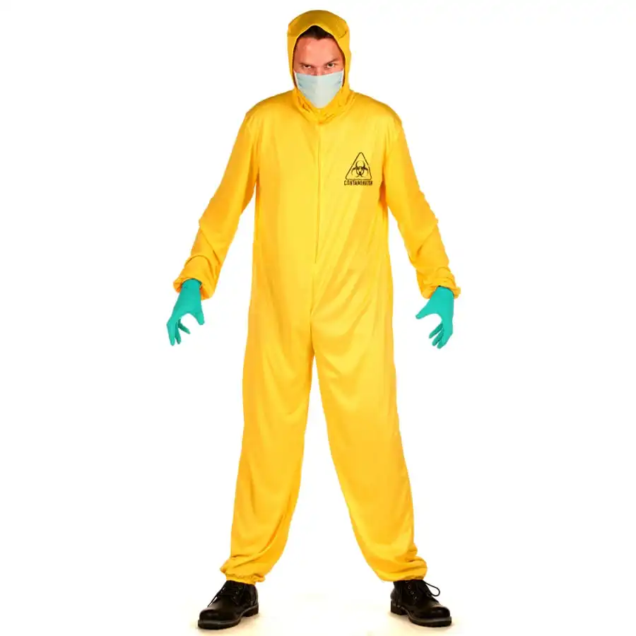 Combinaison Jaune Anti Contamination Pour Adulte