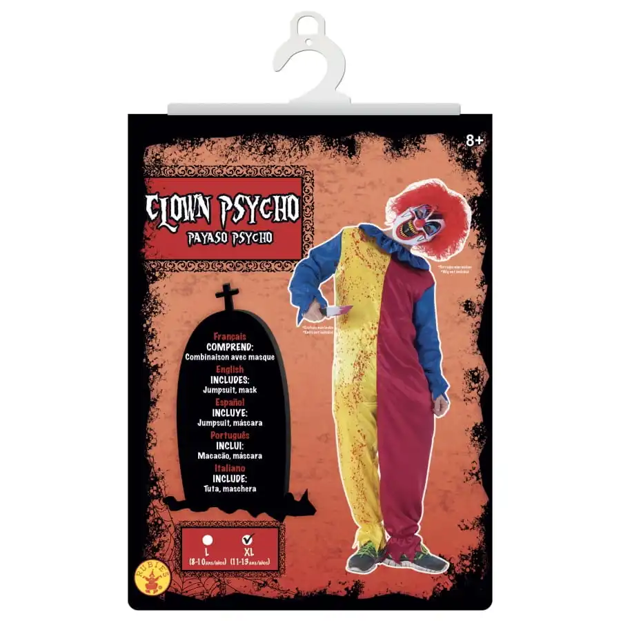 Combinaison Jaune Rouge De Clown Halloween Enfant – Image 2