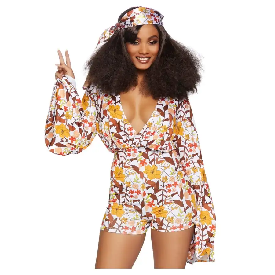 Combishort Hippie Pour Femme, Luxe