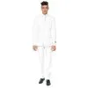 Costume 3 Pièces Classique Blanc Pour Homme