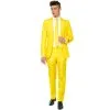 Costume 3 Pièces Classique Jaune Pour Homme