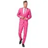 Costume 3 Pièces Rose Uni Pour Homme