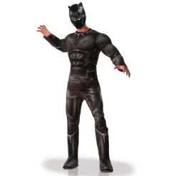 Costume Adulte De Black Panther, Luxe