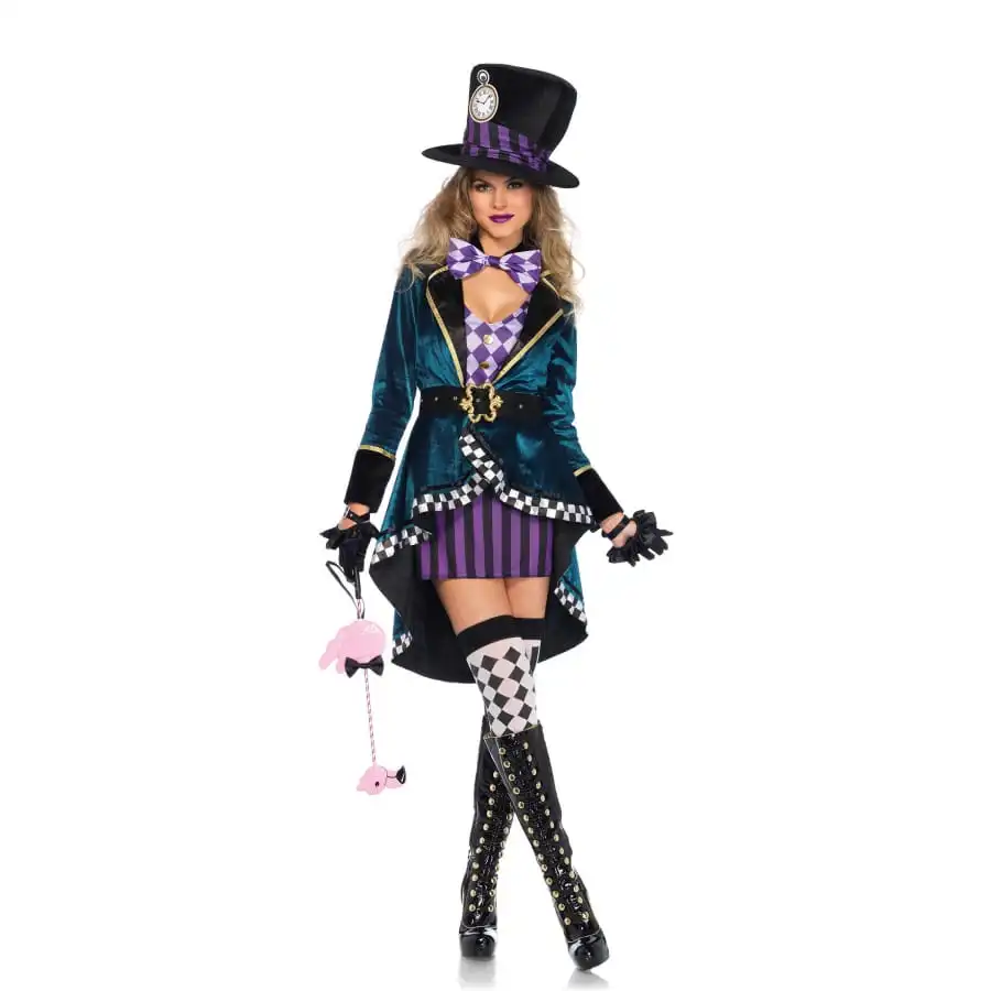 Costume Adulte De Femme Chapelier Fou