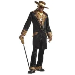 Costume Bling Bling De Mac Col Léopard