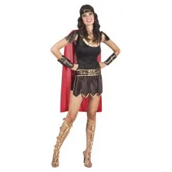 Costume Court De Femme Gladiatrice Romaine