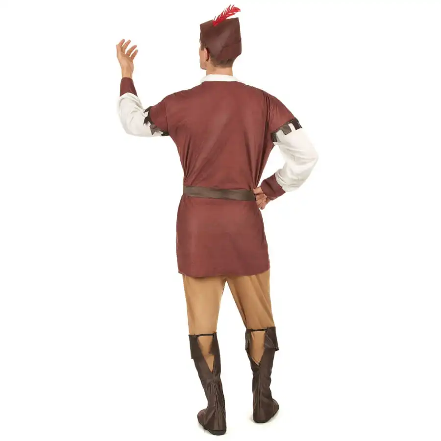 Costume D'archer Médiéval Pour Homme, Marron – Image 3